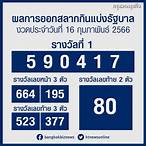 หวยออกอะไร16/8/64
